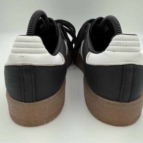 Women’s Adidas Originals Sambae Black White Gum Platform Sneakers Shoes Size 10 - Picture 4 of 7